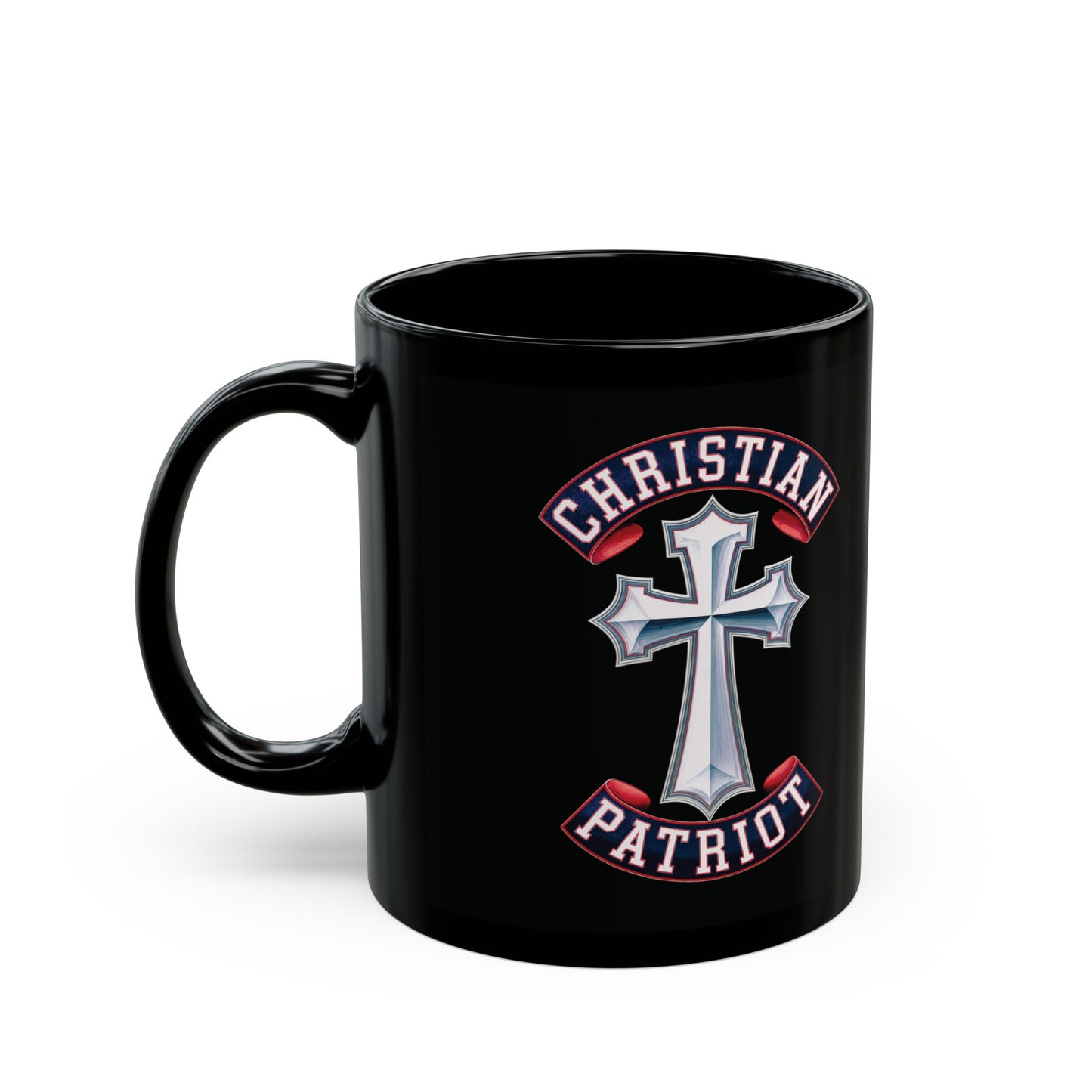 "Christian Patriot" #02, Black Mug (11oz & 15oz)
