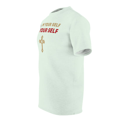 "Know Your Self", Unisex T-shirt (Spring Mint)