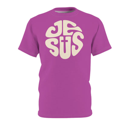 "Retro Jesus", Unisex T-shirt (Fuchsia)