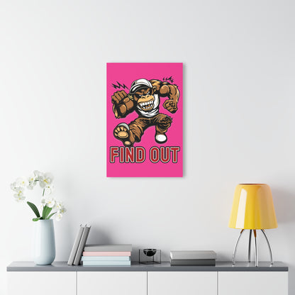 "Find Out", Acrylic Wall Prints (French Cleat Hanging) (Fluorescent Hot Pink)