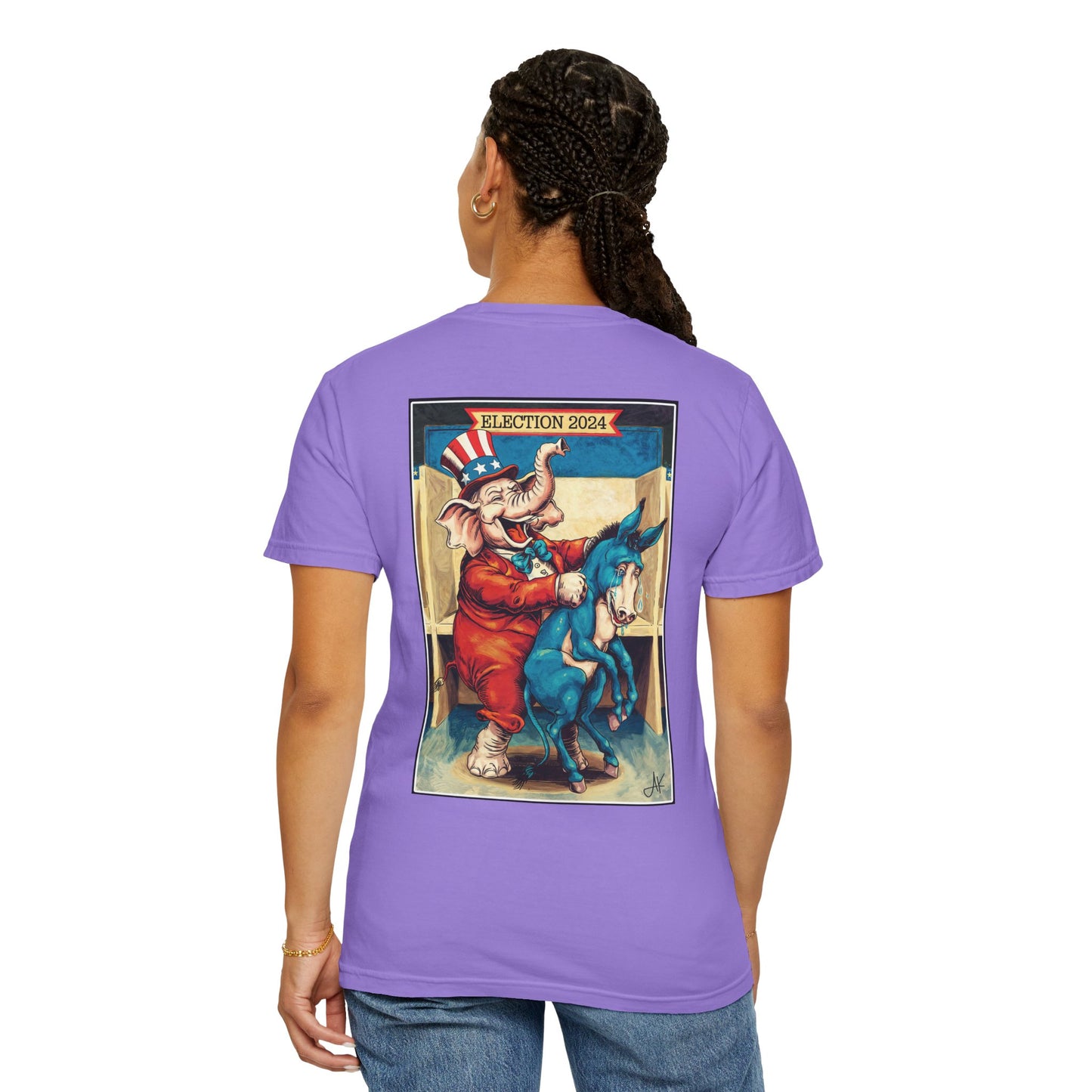 "MAGA Spanked the Donkeys 2024", Unisex T-shirt (Light Colors)