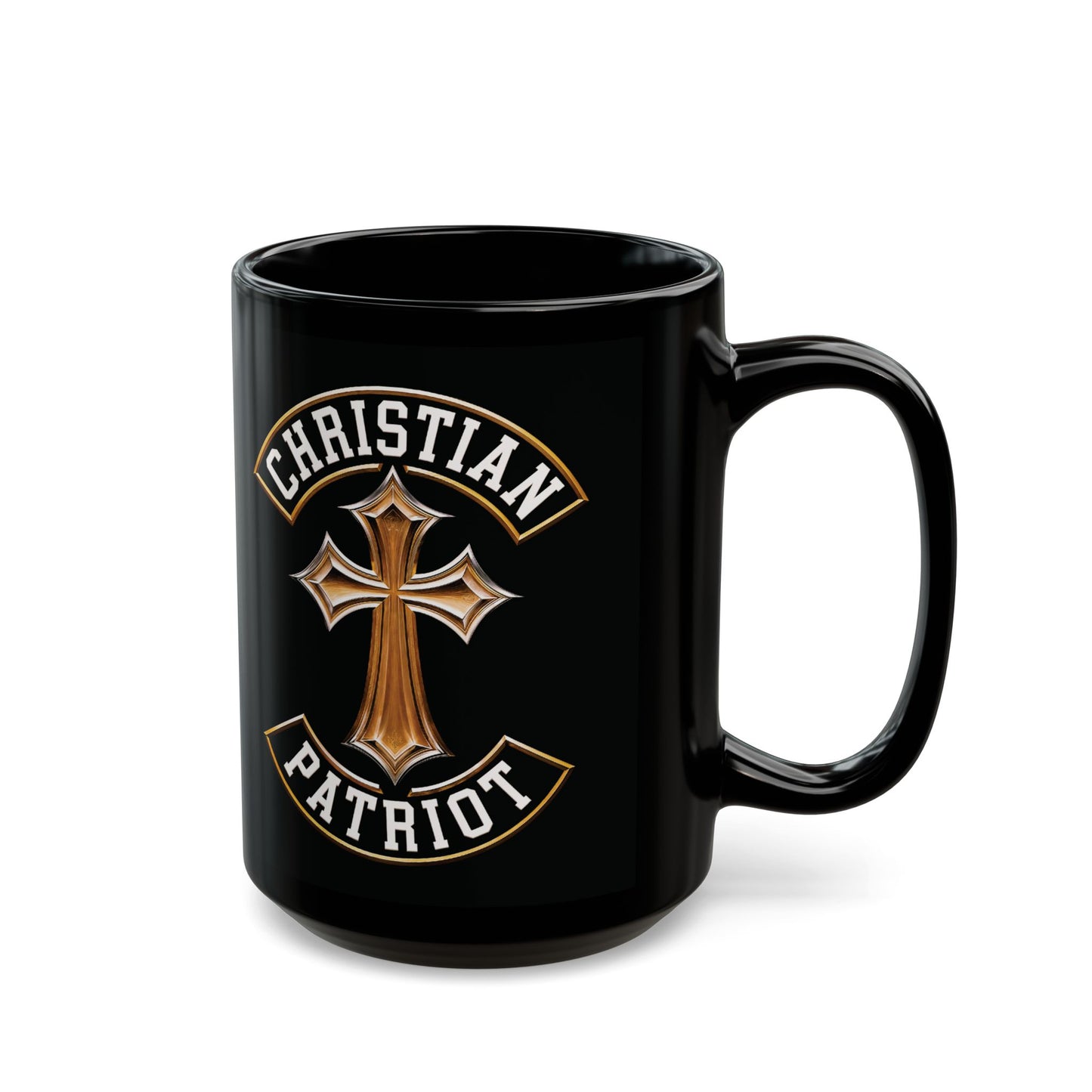 "Christian Patriot" #03, Black Mug (11oz & 15oz)