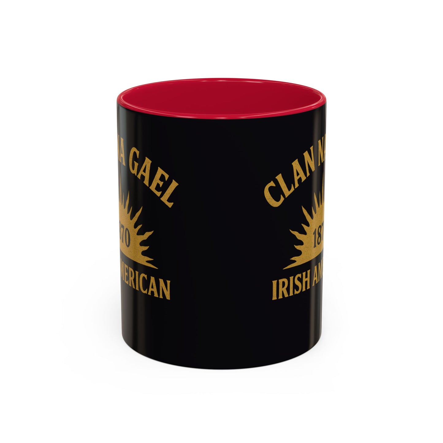 "Clan na Gael - Irish American", Colorful Mugs (11oz, 15oz) (Raven Black)