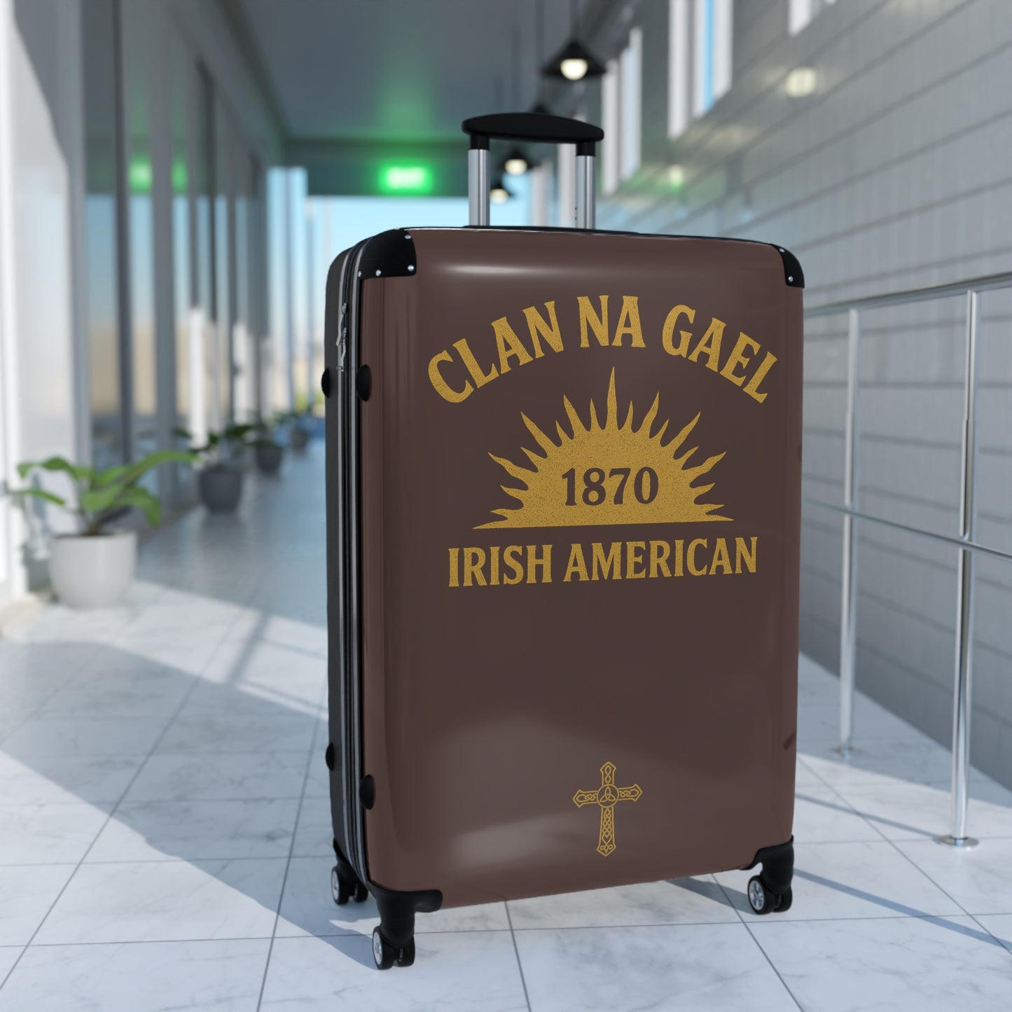 "Clan na Gael - Irish American", Suitcase (Wild Boar Brown)