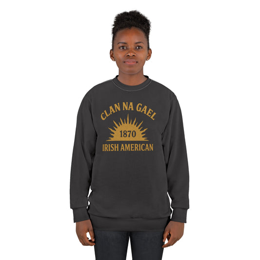 "Clan na Gael - Irish American", Unisex Sweatshirt (Raven Black)