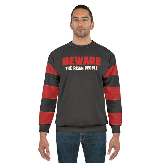 "Beware the Risen People", Unisex Sweatshirt (Void Black)