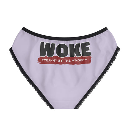 "Woke - Tyranny by the Minority", Women's Briefs (Zesty Lilac)