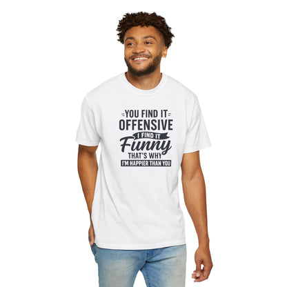 "Happier Than You", Unisex T-shirt (White and light colors)