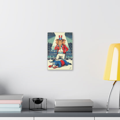 "Brutal Woke Knockout 2024", Stretched Classic Canvas Print