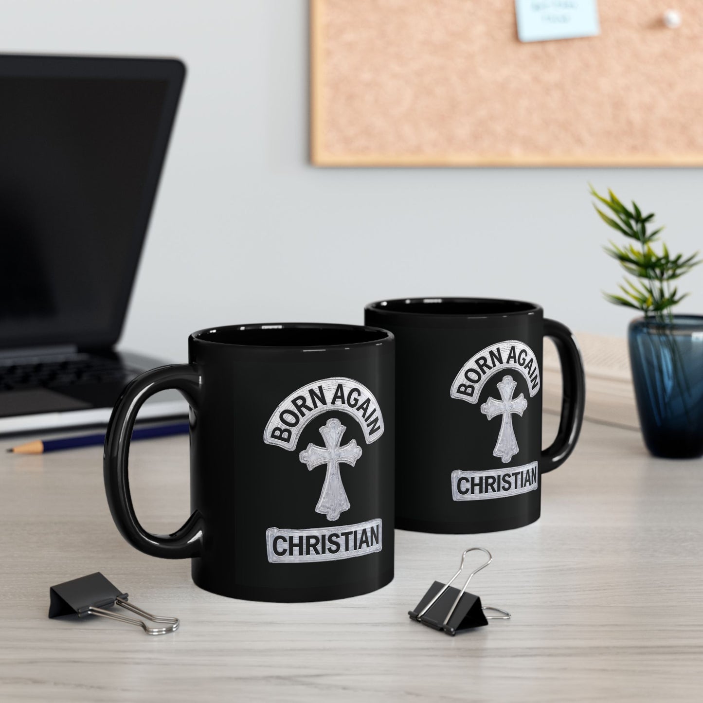 "Born Again Christian" #03, Black Mug (11oz & 15oz)