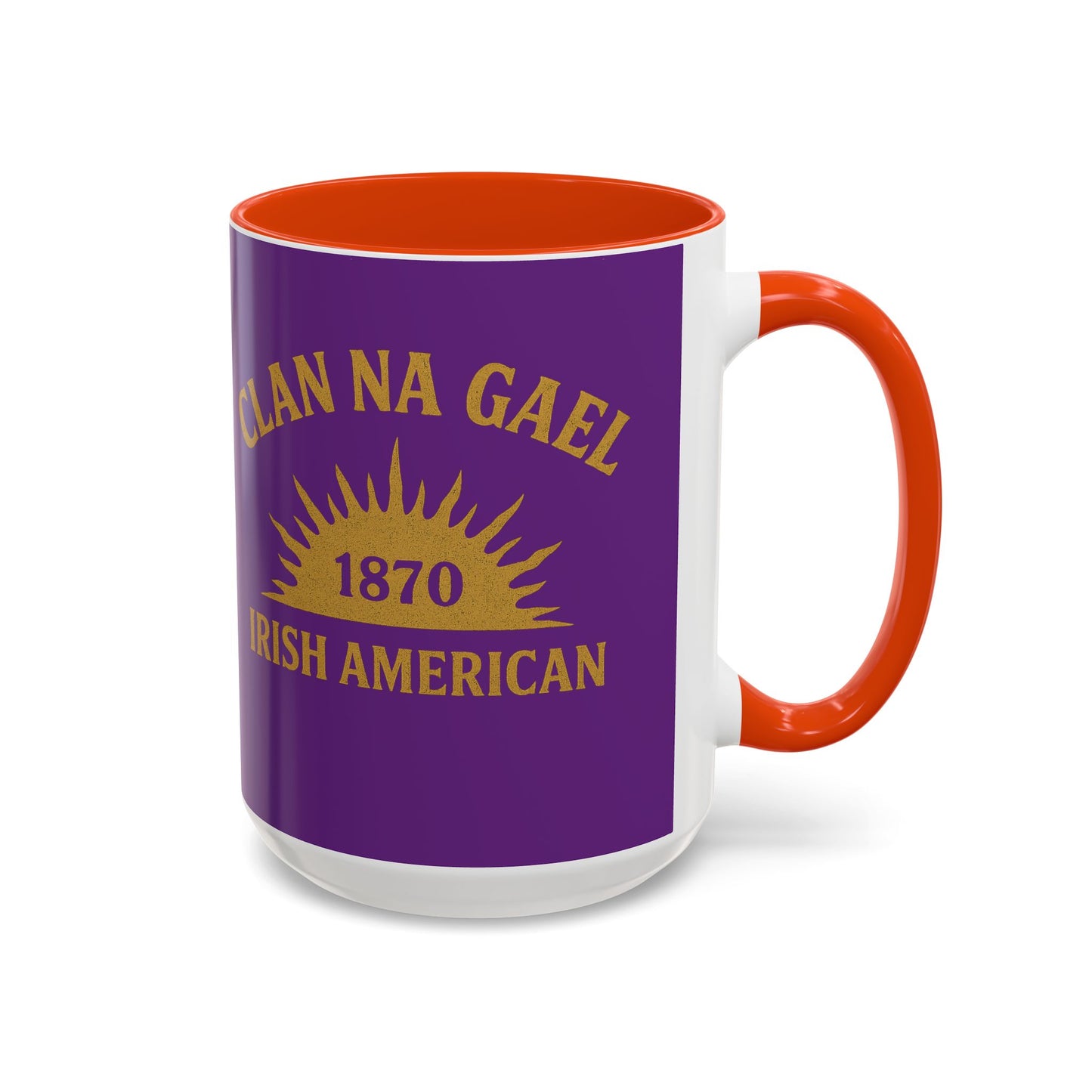 "Clan na Gael - Irish American", Colorful Mugs (11oz, 15oz) (Vesper Violet)