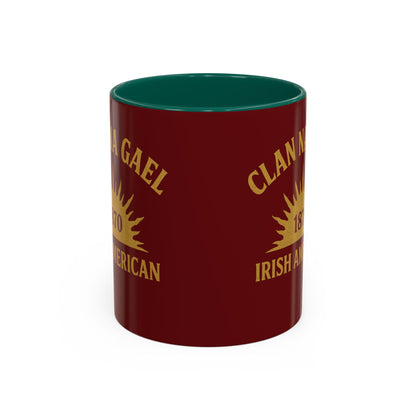 "Clan na Gael - Irish American", Colorful Mugs (11oz, 15oz) (Palladius Red)