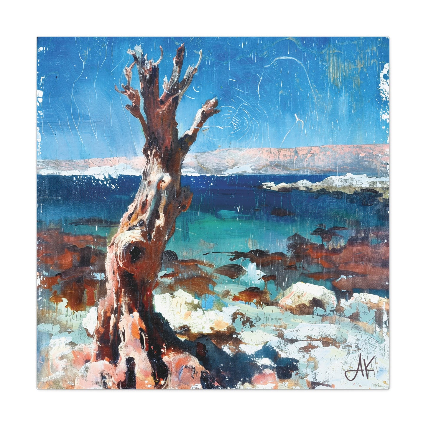 "Littoral Watch – Relic of the Gaelic Coast", Fine Art Matte Canvas, Stretched, 1.25"