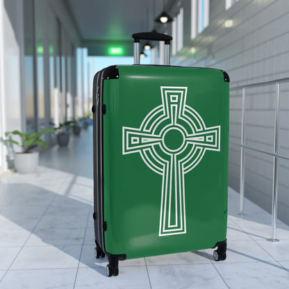 "A Simple High Cross", Suitcases (Dark Green)