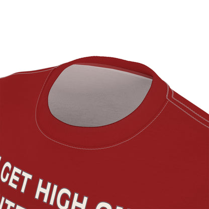 "Intelligent Conversation", Unisex T-shirt (Tanist Red)