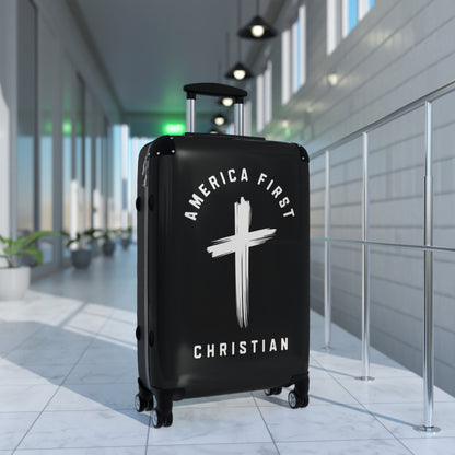 "America First Christian" #05 Suitcases (Moonless Black)