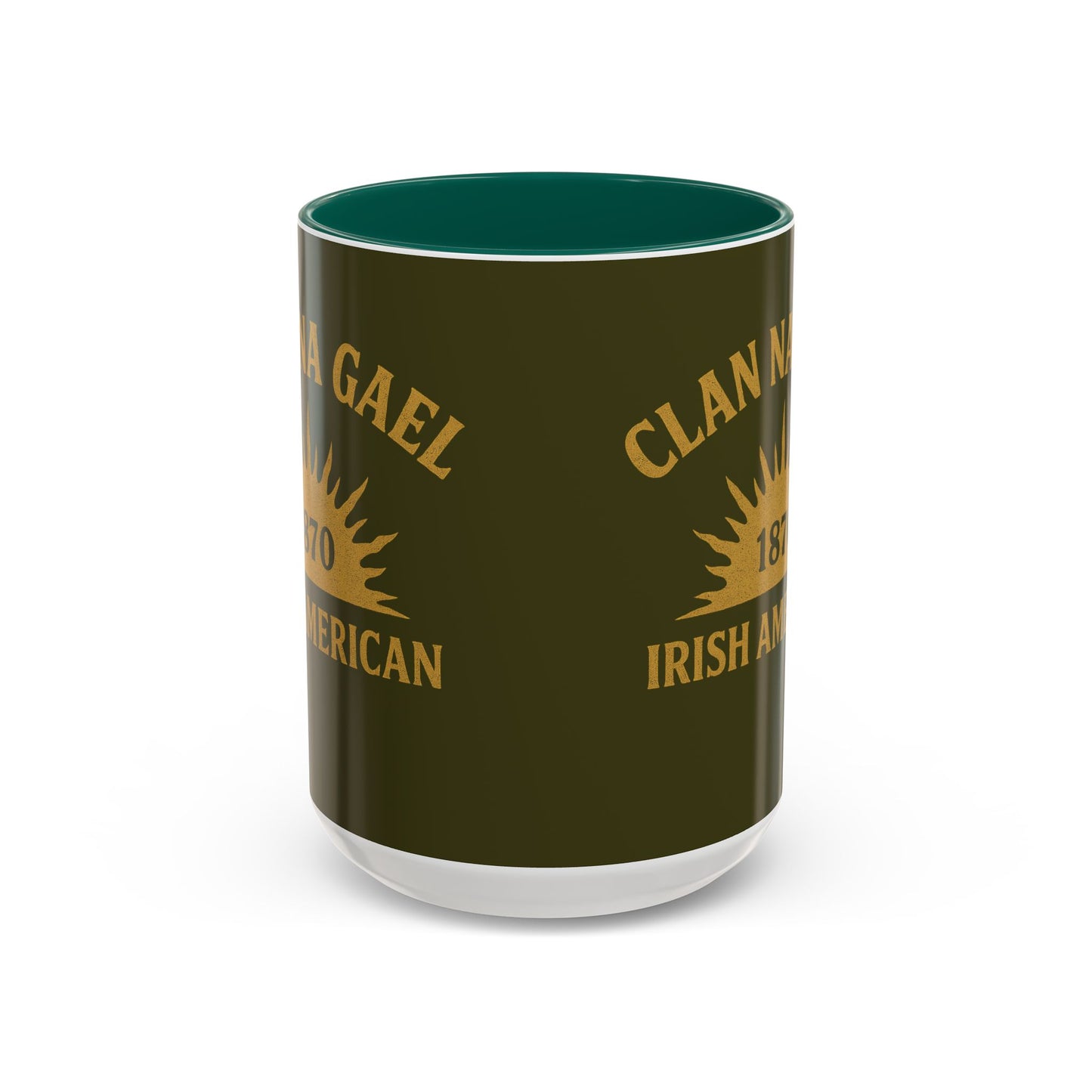 "Clan na Gael - Irish American", Colorful Mugs (11oz, 15oz) (Fianna Green)