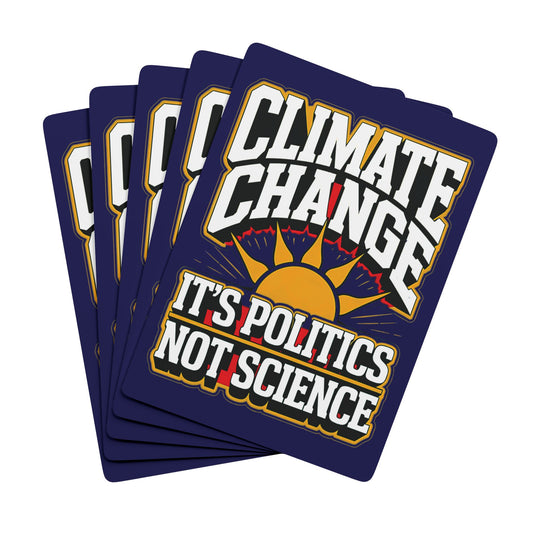"Climate Change" #02, Political Playing Cards (Obsidian Blue)
