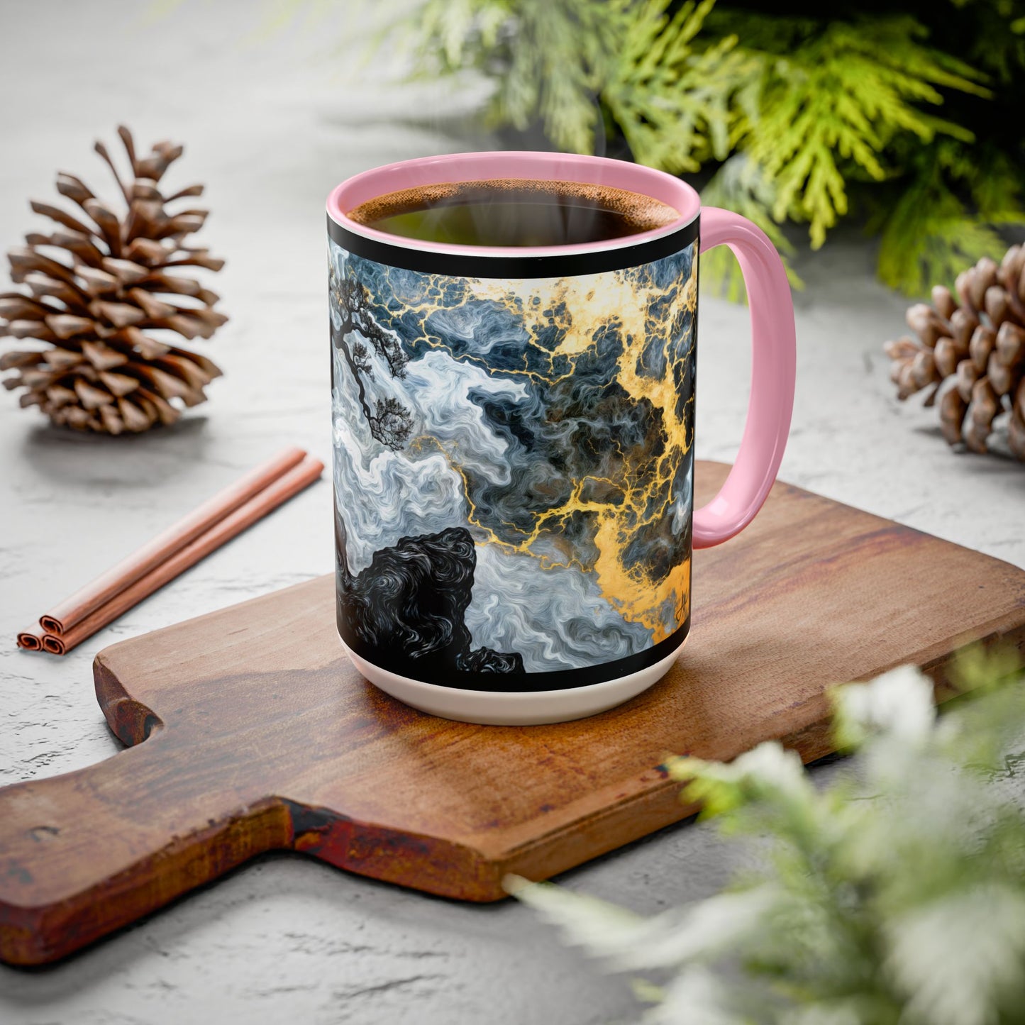 "An Crann Naomh (Gaelic) - The Sacred Tree (English)", Colorful Mugs (11oz & 15oz)