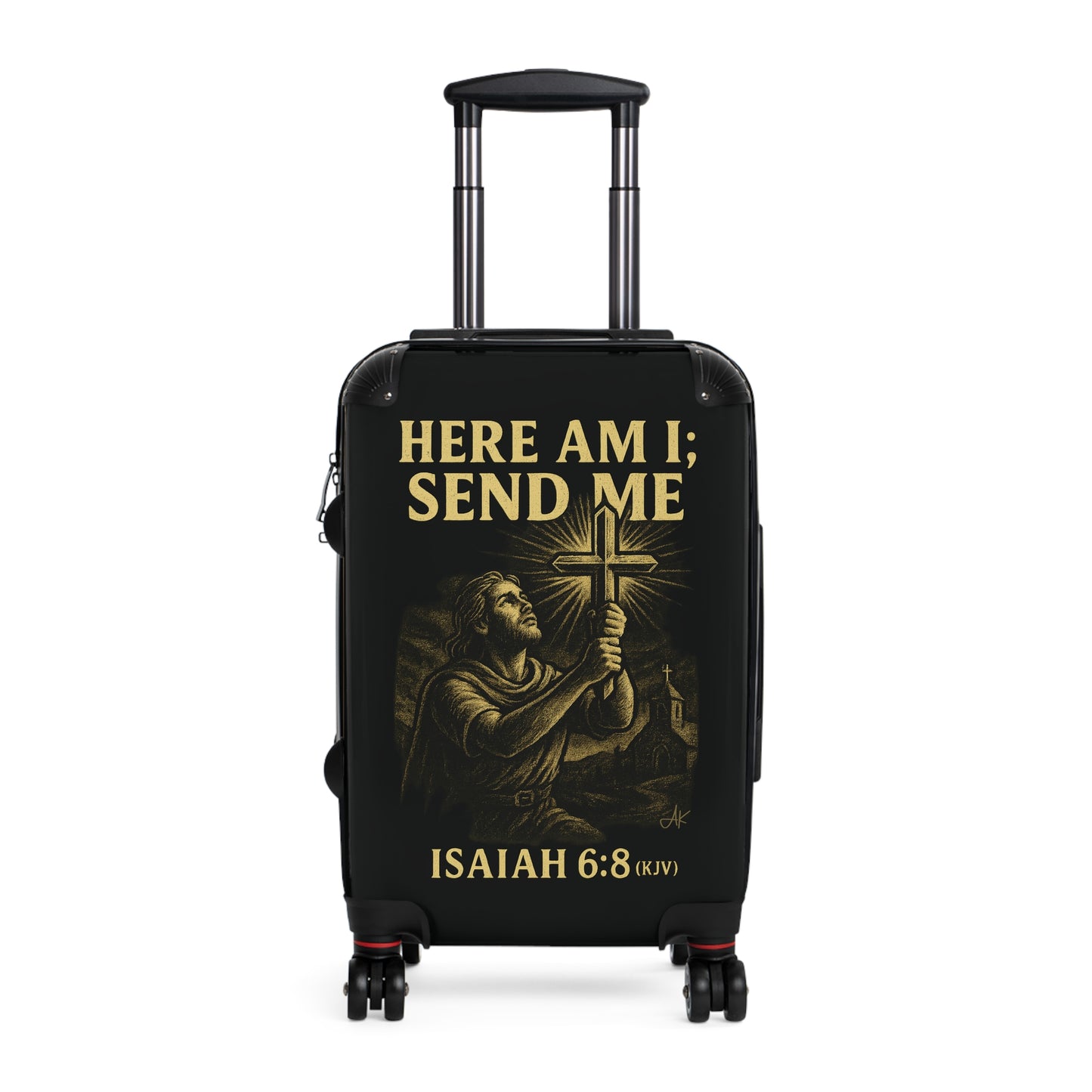 "Isaiah 6:8 (KJV)", Suitcases (Void Black)