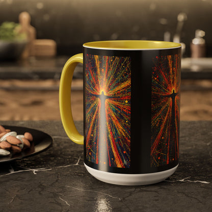 "Born Again in His Radiance - Isaiah 60:1", Colorful Mugs (11oz & 15oz)