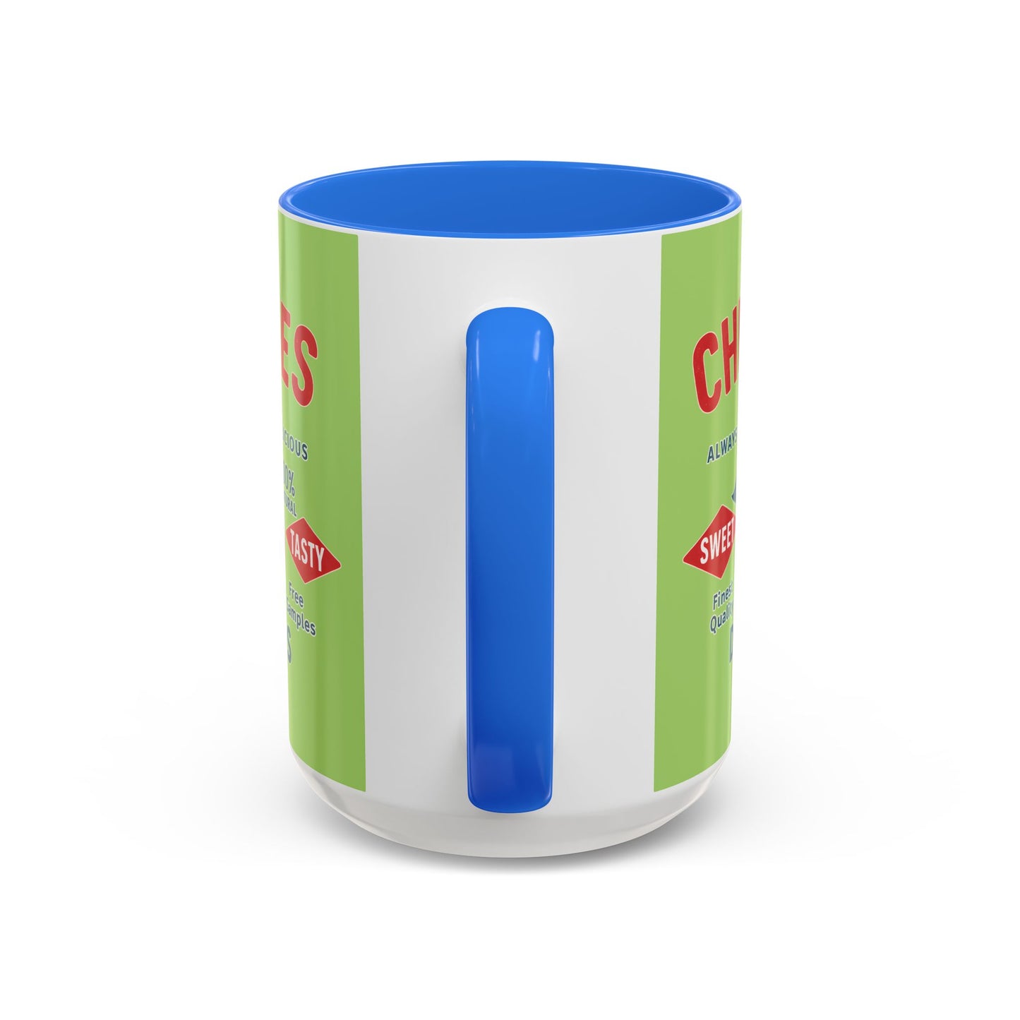 "Delicious Cherries", Colorful Mugs (11oz, 15oz) (Orchard Lime)