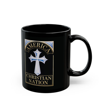 "America Christian Nation" #22, Black Mug (11oz & 15oz)