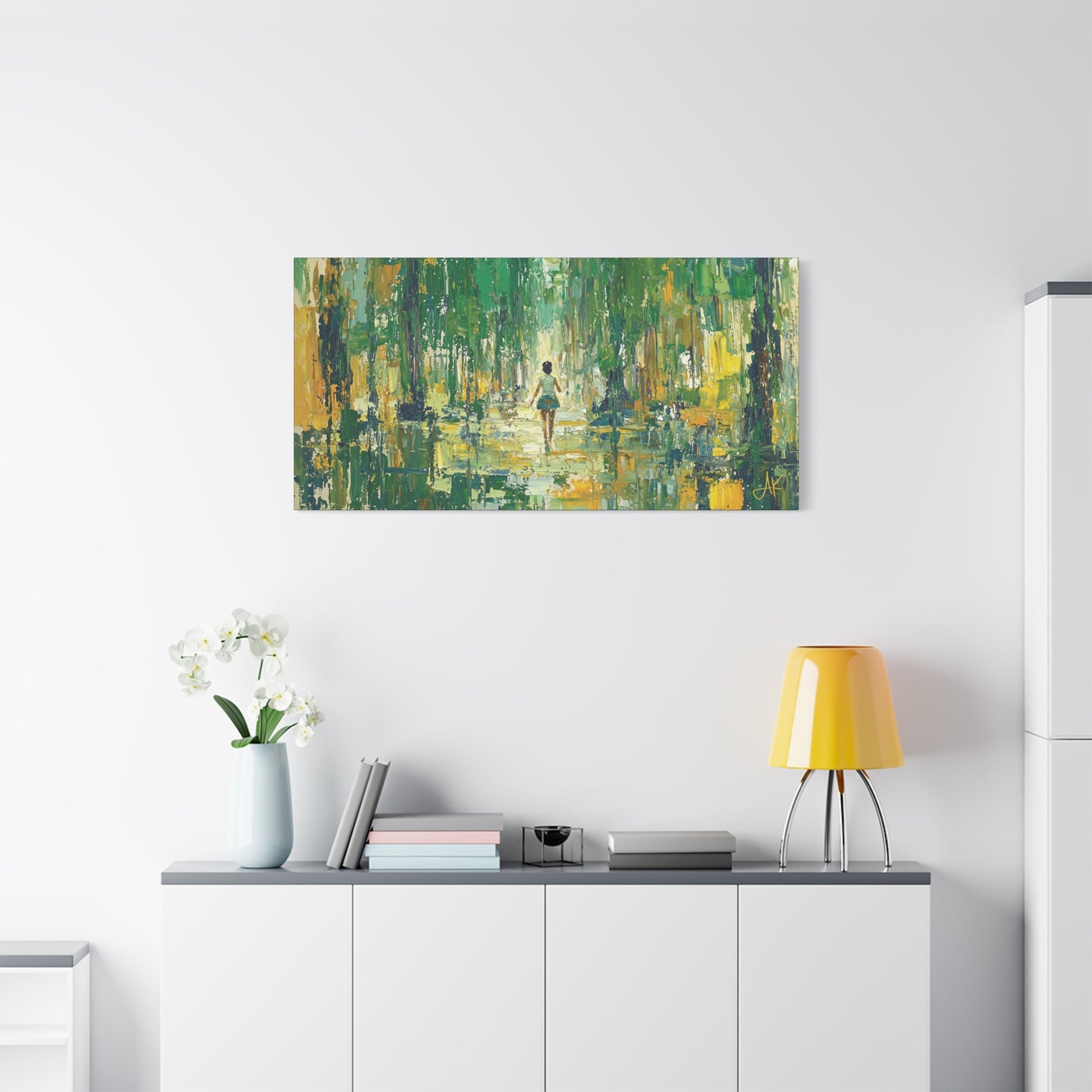 "Child of Green Rains", Fine Art Matte Canvas, Stretched, 1.25"