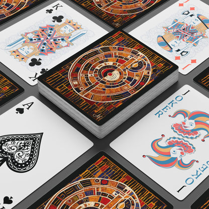 "Ancient Query", Fine Art Playing Cards (Void Black)