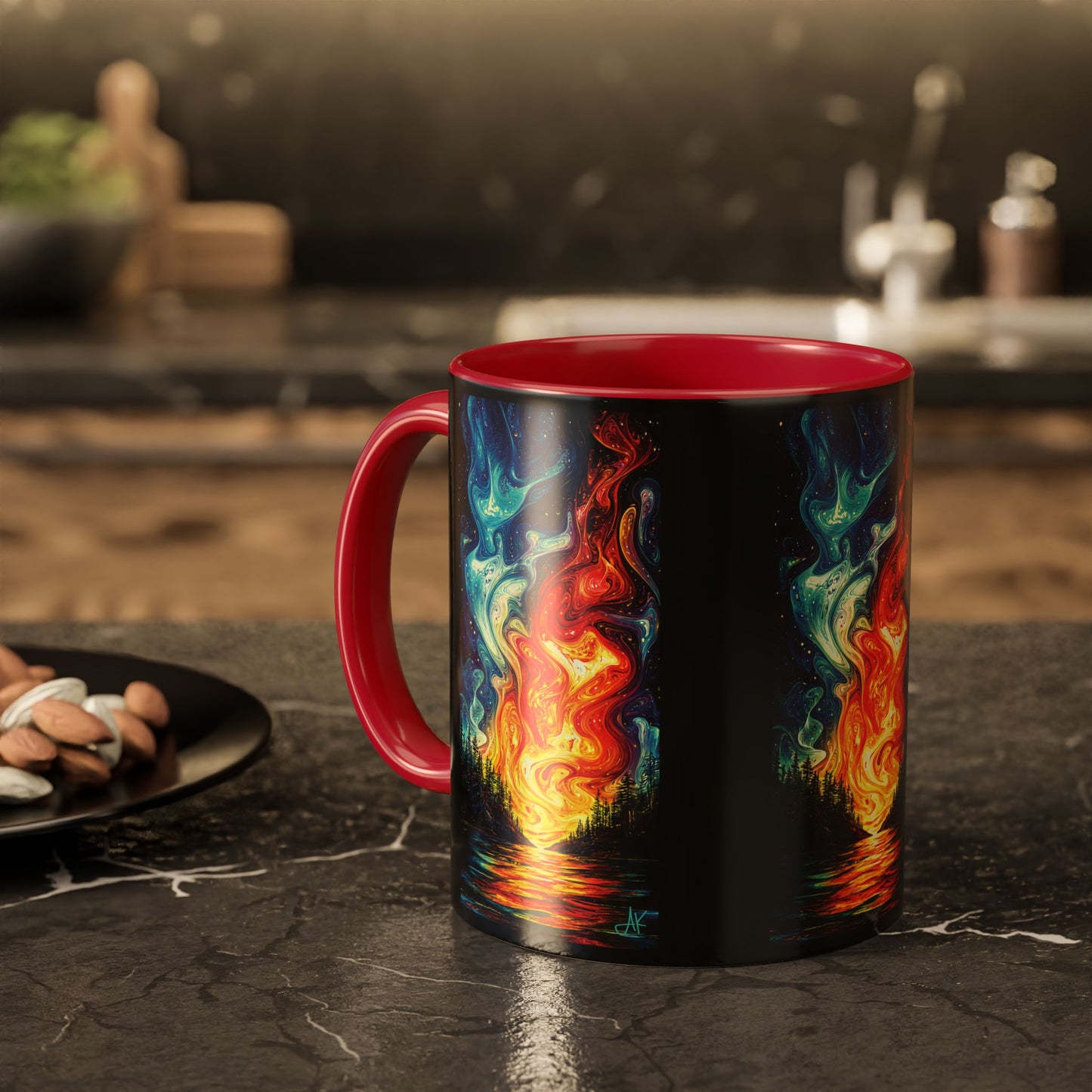 "Naomh Solus (Gaelic) - Sacred Light (English)", Colorful Mugs (11oz, 15oz)