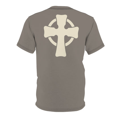 "Retro Jesus", Unisex T-shirt (Suede Grey)