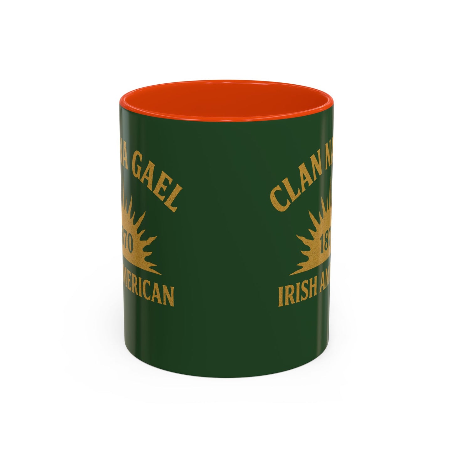 "Clan na Gael - Irish American", Colorful Mugs (11oz, 15oz) (Brithemain Green)