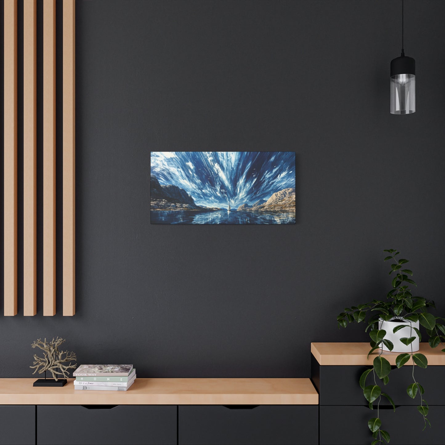 "Ancient Highway Racing Riven Sky", Fine Art Matte Canvas, Stretched, 1.25"