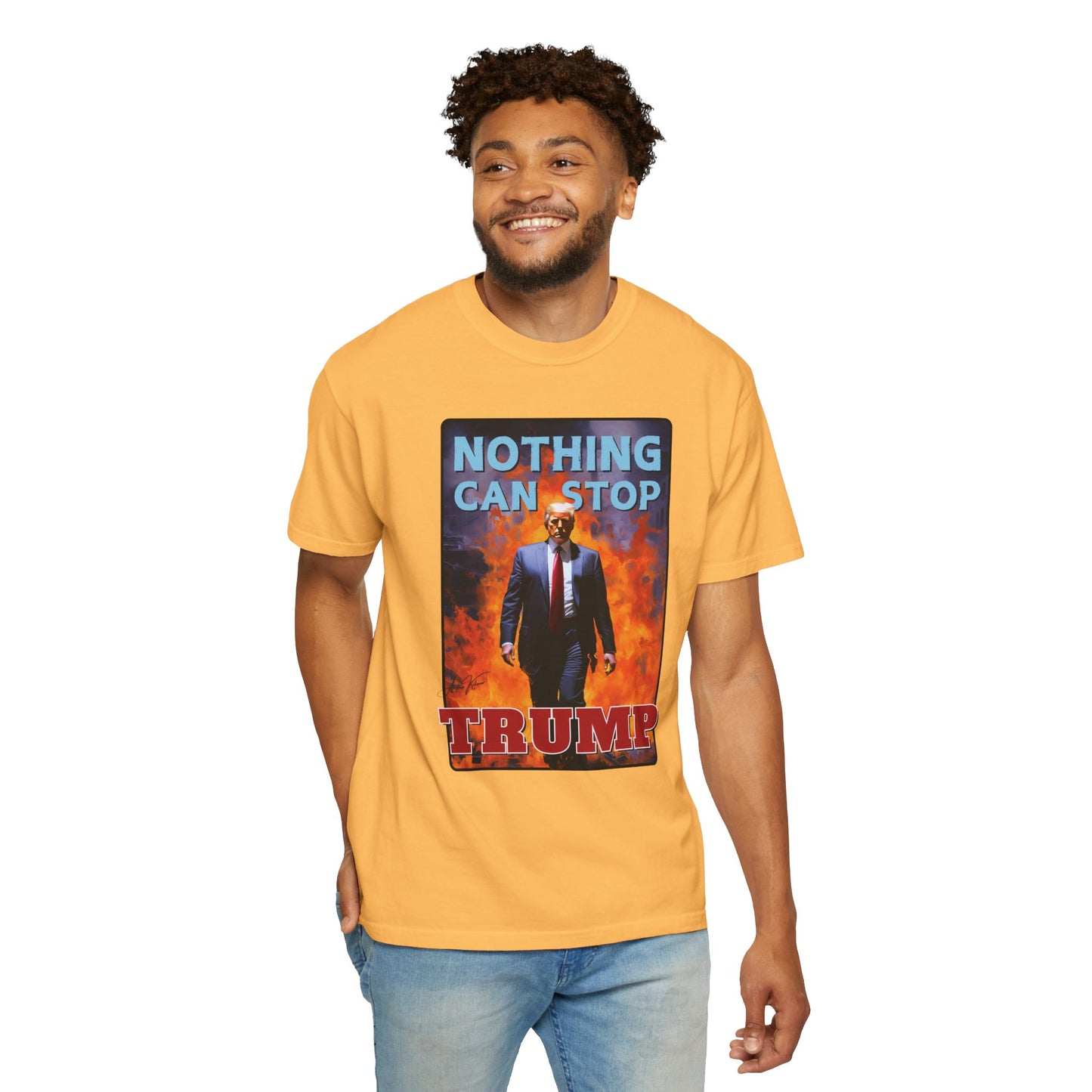 "Nothing Can Stop Trump", Unisex T-shirt (Light Colors)