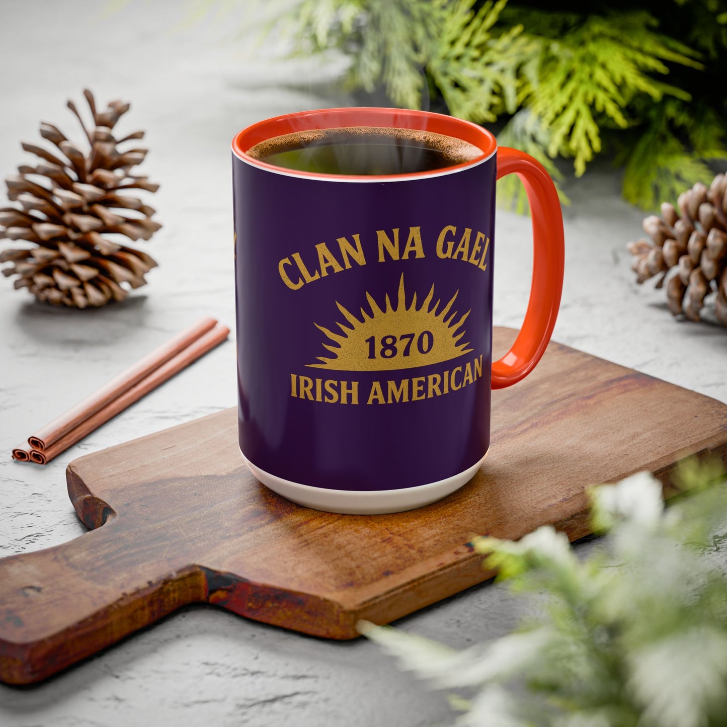 "Clan na Gael - Irish American", Colorful Mugs (11oz, 15oz) (3B0A4F)