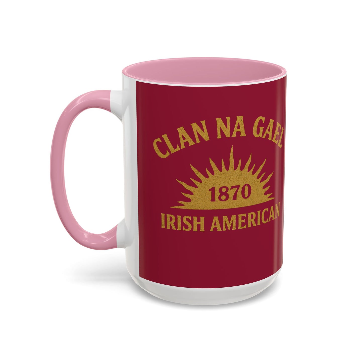 "Clan na Gael - Irish American", Colorful Mugs (11oz, 15oz) (Fénechas Red)