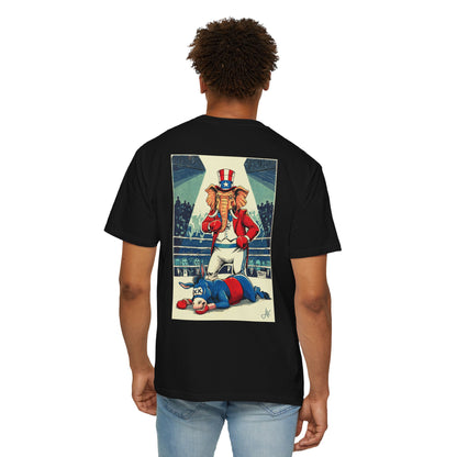 "Brutal Woke Knockout 2024", Unisex T-shirt (Dark Colors)