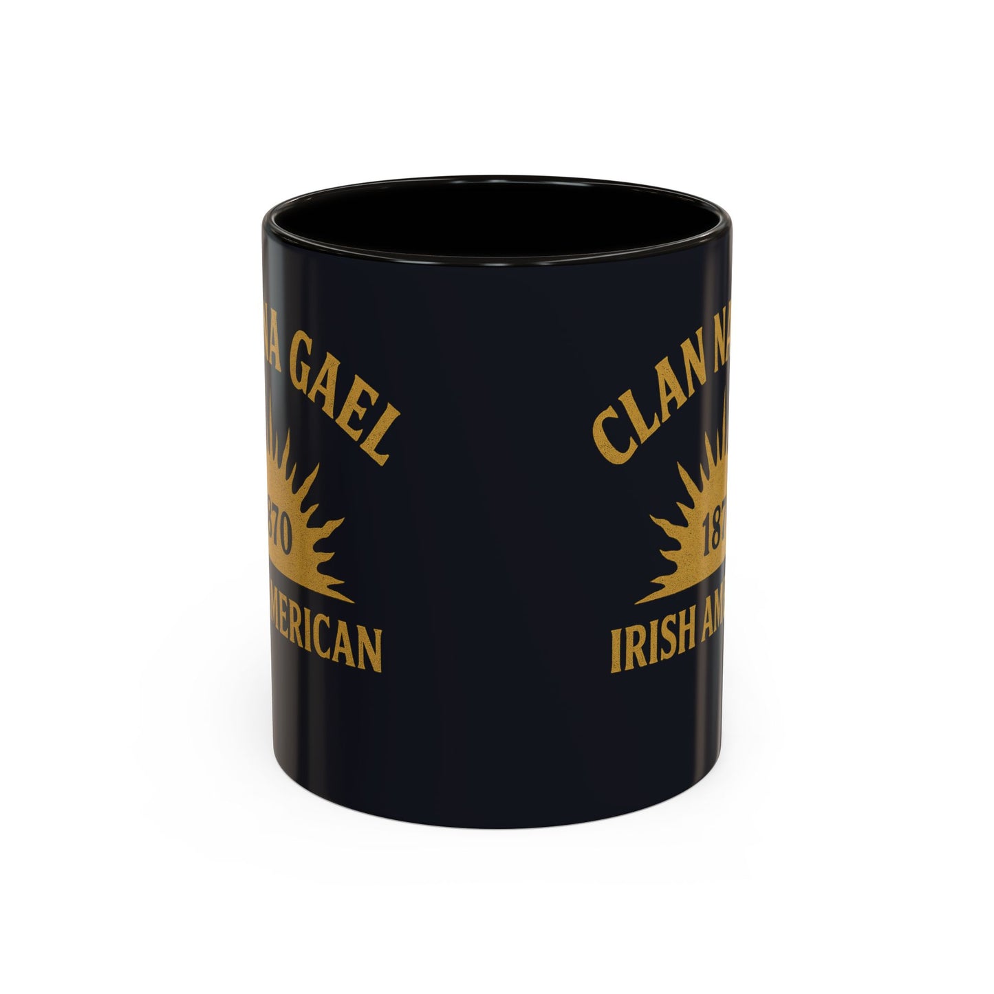 "Clan na Gael - Irish American", Colorful Mugs (11oz, 15oz) (Black Denim)
