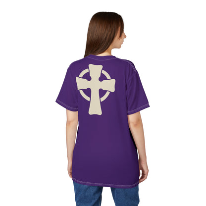 "Retro Jesus", Unisex T-shirt (Spanish Violet)
