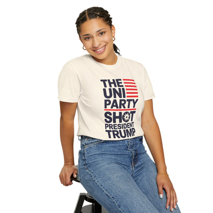 "The Uniparty Shot President Trump" #01, Unisex T-shirt