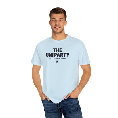 "The Uniparty Shot President Trump" #02, Unisex T-shirt