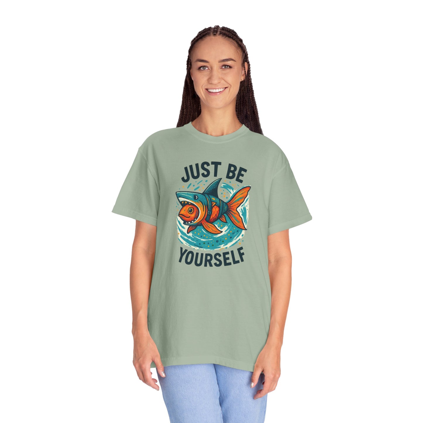 "Just Be Yourself", Unisex T-shirt (White and light colors)