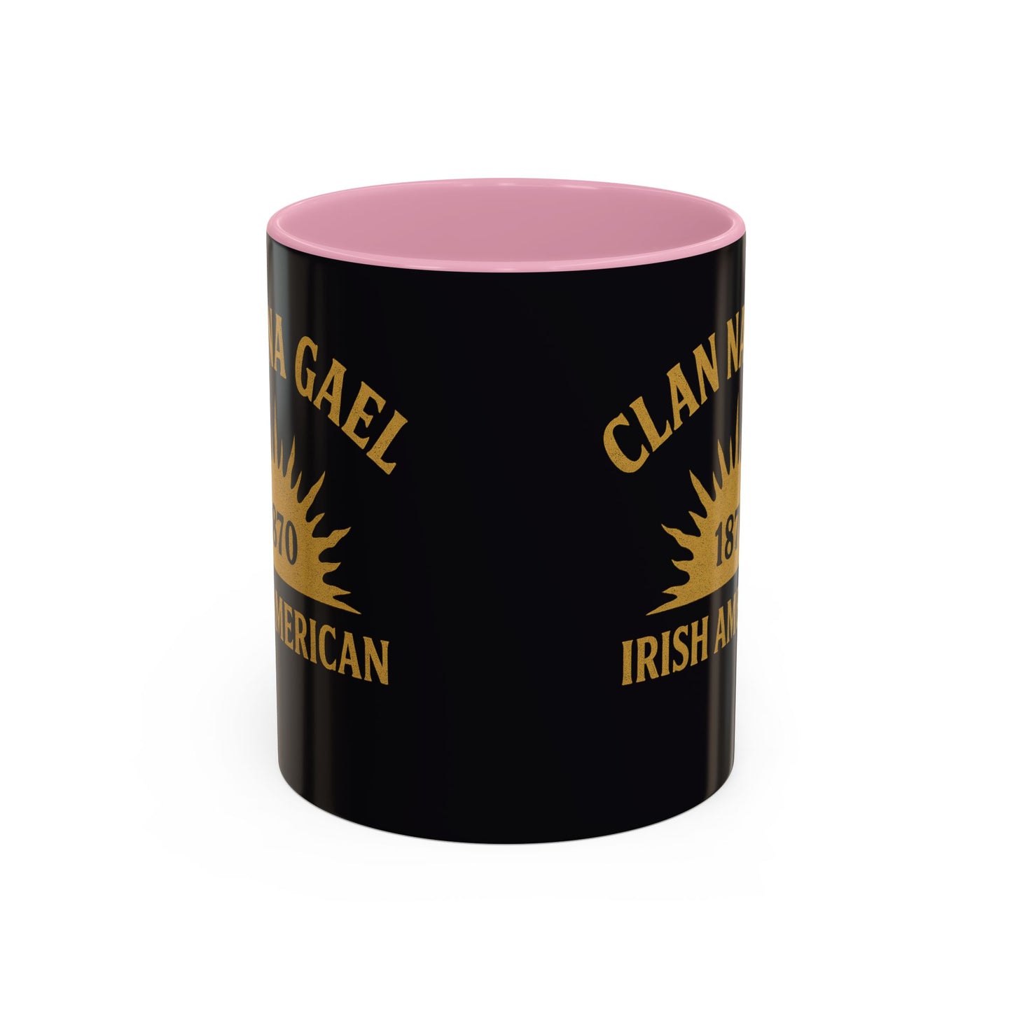 "Clan na Gael - Irish American", Colorful Mugs (11oz, 15oz) (Raven Black)