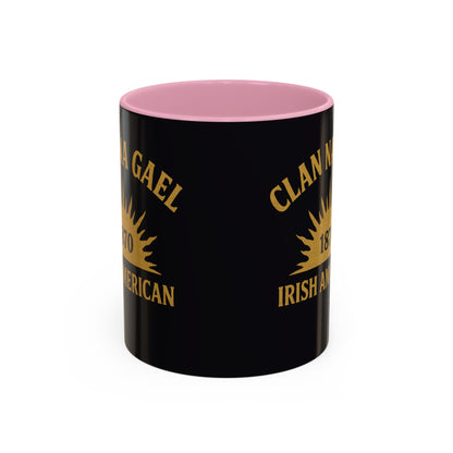 "Clan na Gael - Irish American", Colorful Mugs (11oz, 15oz) (Raven Black)