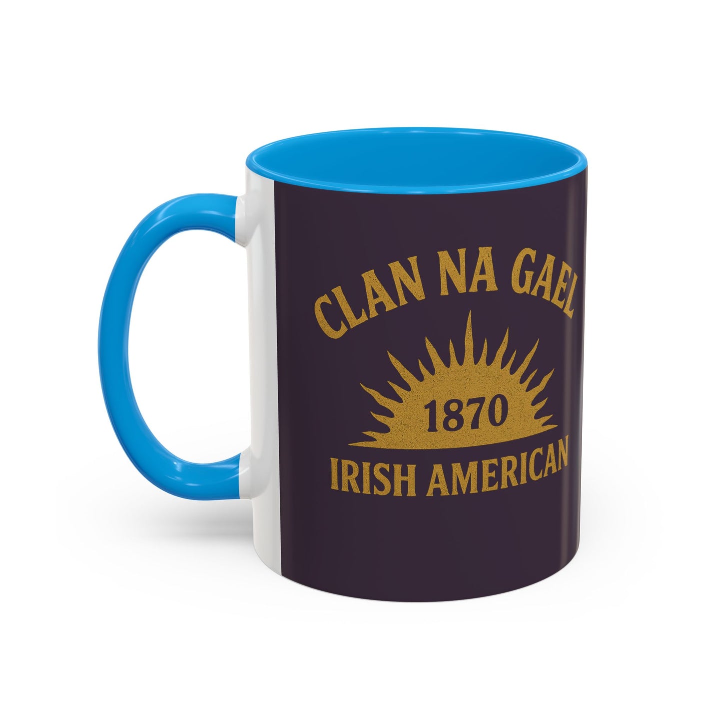 "Clan na Gael - Irish American", Colorful Mugs (11oz, 15oz) (Purple Verbena)