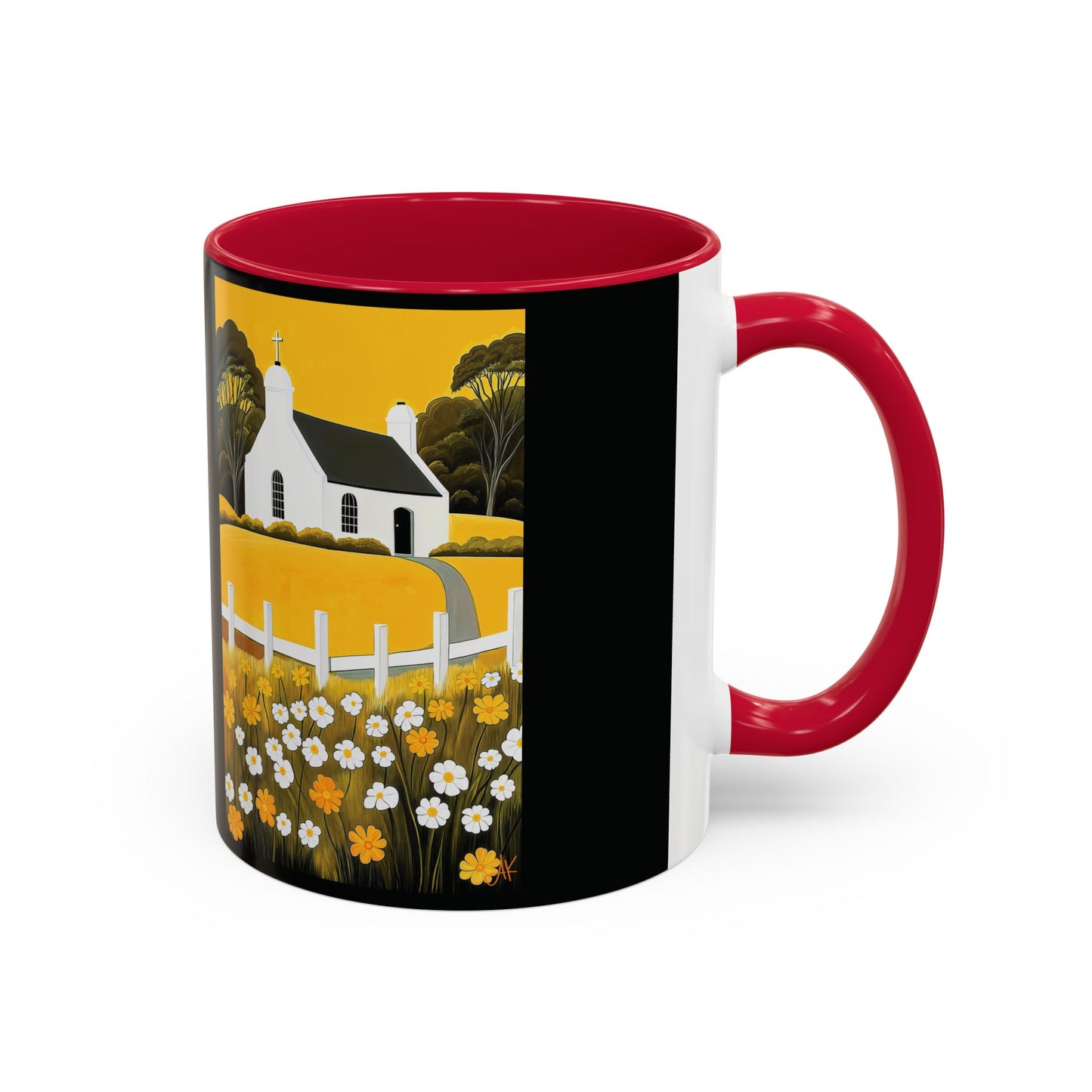 "Eaglais a’ Bhuidhe (Gaelic) - The Church of Golden Hope (English)", Colorful Mugs (11oz & 15oz)