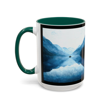 "Connected in Silence - Psalm 46:10", Colorful Mugs (11oz, 15oz)