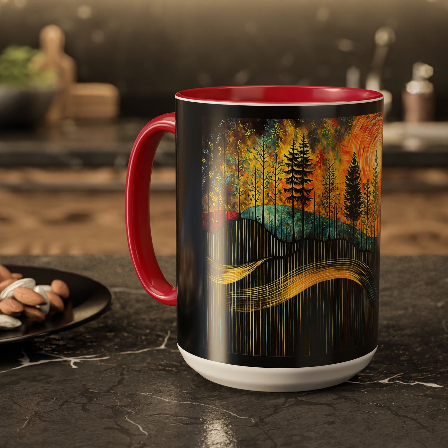 "Sacred Resonance", Colorful Mugs (11oz, 15oz)