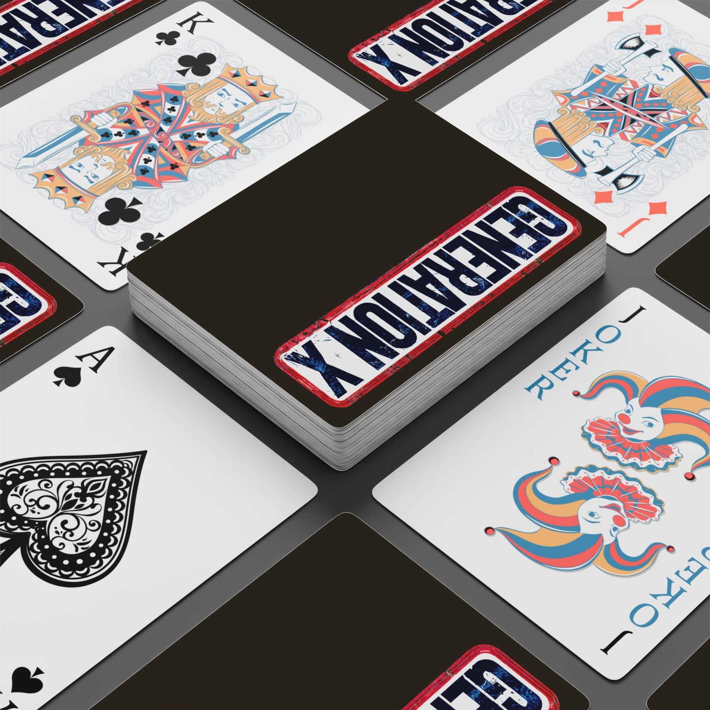 "Generation X", Retro Playing Cards (Ancient Brown)