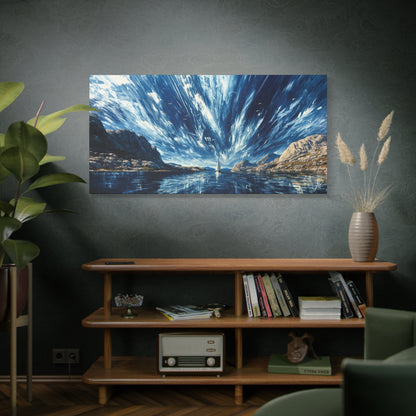 "Ancient Highway Racing Riven Sky", Fine Art Matte Canvas, Stretched, 1.25"